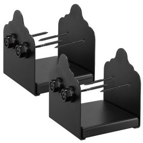 6x6 Post Base 2 Pcs, Inner Size 5.9x5.55 inch / 150x141 mm Post Brackets, Heavy Duty Carbon Steel Decking Posts