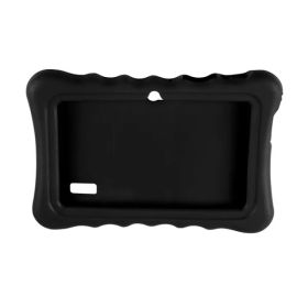 Shock-resistant Silicone Snap-on Case With Stand For 7' Tablets (Option: Black)